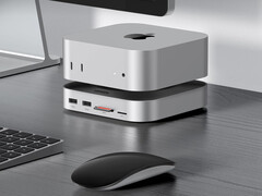 La nuova soluzione docking di Ugreen crea l'effetto che il Mac galleggi. (Fonte: Ugreen)