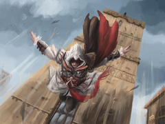Il gioco di Assassin&#039;s Creed, ora cancellato, aveva il nome in codice &quot;Project Scarlet&quot;. Nella foto - fan art di Ezio Auditore della serie AC. (Fonte immagine: u/artofani via r/IndianGaming)