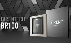 Rendering ufficiale di Biren BR100 (Fonte: Birentech)