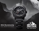 Nella foto - Il poster promozionale di Casio Pro Trek PRW-B1000WM-1.