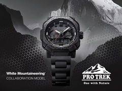 Nella foto - Il poster promozionale di Casio Pro Trek PRW-B1000WM-1.