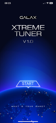Xtreme Tuner Plus - schermata iniziale