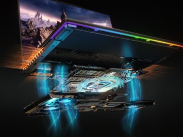 Hardware di raffreddamento Lenovo Legion 9i (immagine via Lenovo)