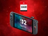 Nintendo Switch 2 mostrato con scheda Game-Key da 16 GB (Fonte: Nintendo of America con modifiche)