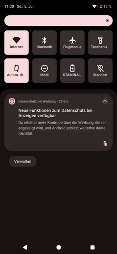 Recensione del Sony Xperia 1 VIII: interfaccia utente Android