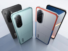 Lo Xiaomi Poco M7 nei suoi tre colori di lancio. (Fonte immagine: Xiaomi)