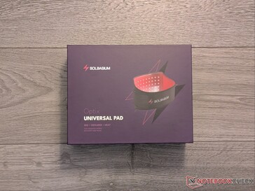 Scatola di vendita del pad Solbasium Optix Universal.