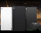 Xbox Series X in bianco (sinistra), nero (centro) e Galaxy Black Special Edition (destra). (Fonte immagine: Microsoft)