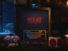 La 8bitDo NES 40 Collection include un controller in edizione limitata, la prima tastiera a 68 tasti di 8BitDo e il successore del Retro Cube Speaker. (Fonte immagine: 8BitDo)