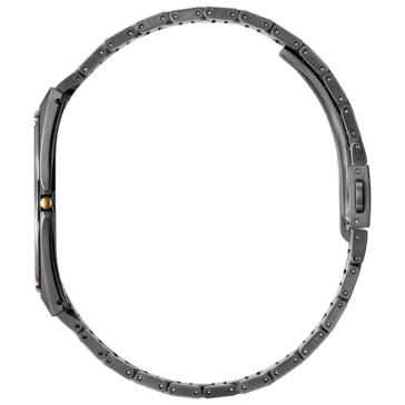 Vista laterale del Citizen Eco-Drive One AR5065-54W, che mette in risalto la cassa ultrasottile e il bracciale in acciaio inossidabile.