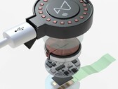 Impianto cerebrale Neuralink con caricatore, modello 3D (Fonte: CGTrader)