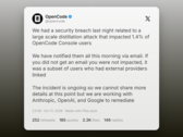 OpenCode conferma la violazione e la fuga di chiavi API
