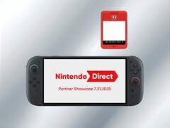 Scheda Game-Key di Switch 2 mostrata sopra la console (Fonte: Nintendo of America con modifiche)