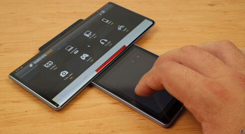 Il touchpad dell'LG Wing prima dell'aggiornamento di gennaio. (Fonte: Notebookcheck)