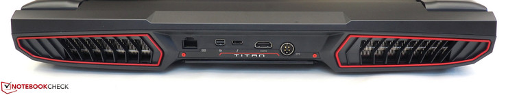 Posteriore: RJ45-LAN, mini-DisplayPort, Thunderbolt 3, HDMI, DC-in