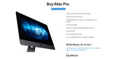 L&#039;iMac Pro è ora in offerta limitata. (Fonte: Apple)