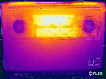 Test di sollecitazione delle temperature superficiali (in basso)