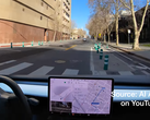 La Tesla 2021 Model 3 di John Bernal ha colpito un dissuasore mentre la Full Self Driving Beta era inserita. (Fonte: AI Addict su YouTube)