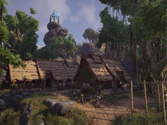 Un'immagine che raffigura un villaggio in Elex, ora in vendita su Steam.
