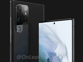 Il Galaxy S22 Ultra ha un aspetto distintamente Galaxy Note. (Fonte: OnLeaks &amp; Digit)