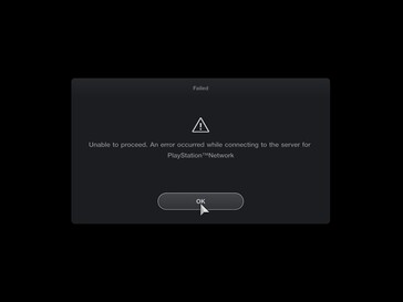 Messaggio di errore di Gran Turismo 7 PlayStation Network (Fonte: Screenshot, PlayStation Network)