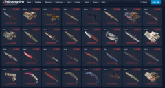 Una schermata del sito web di monitoraggio dei prezzi CS2 Price Empire (fonte immagine: Price Empire)