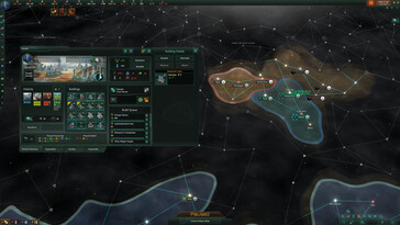 Nella foto: Una schermata di gameplay di Stellaris.