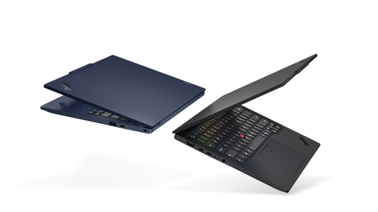 Il Lenovo ThinkPad T14s Gen 7 in blu e nero.