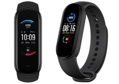 L&#039;Amazfit Band 5 (L) e Xiaomi Mi Band 5 (R) potrebbero presto sfoggiare una nuova comoda funzionalità. (Fonte dell&#039;immagine: Amazfit/Xiaomi)