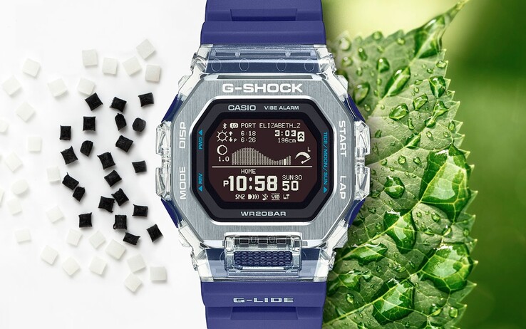 Questa immagine promozionale fa pensare all'uso della bioplastica nell'orologio. (Fonte: Casioblog)