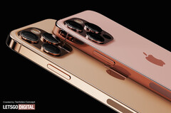 Si pensa che la serie iPhone 13 Pro arriverà in quattro colori, tra cui oro e bronzo. (Fonte: LetsGoDigital) 