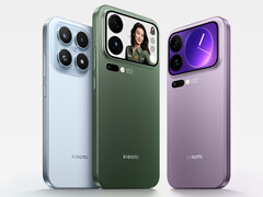 Xiaomi 17, Xiaomi 17 Pro Max e Xiaomi 17 Pro da sinistra a destra. (Fonte immagine: Xiaomi)